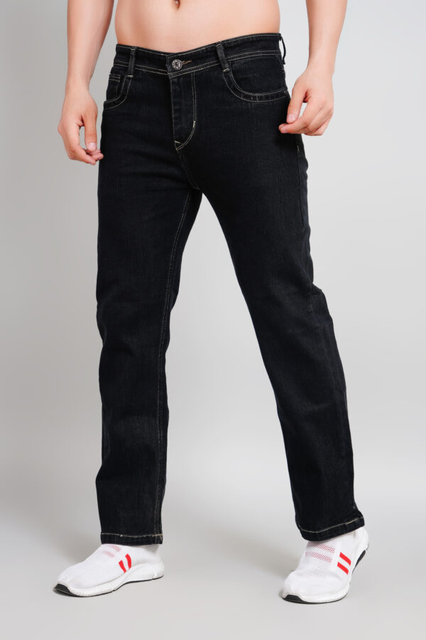 Straight Fit Black Jeans - Image 2