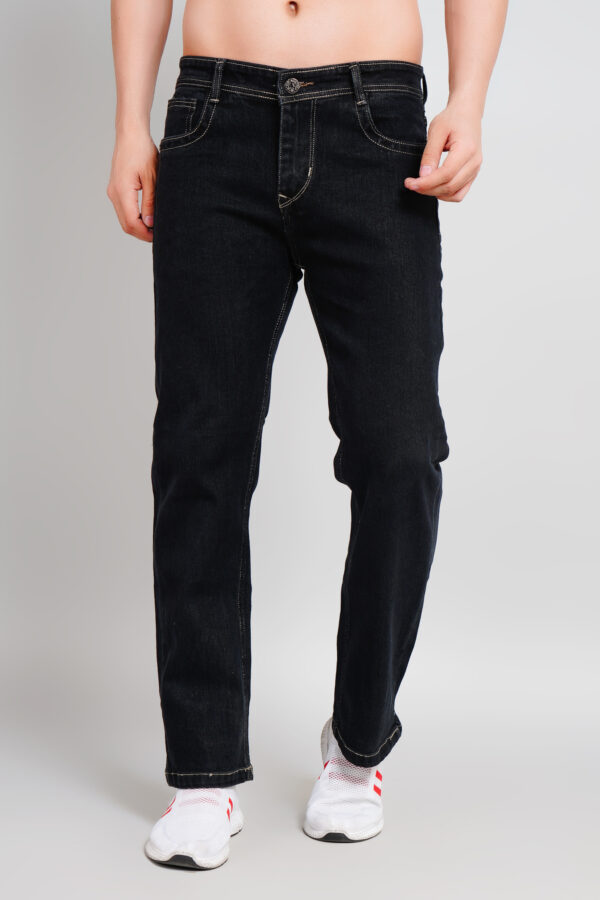 Straight Fit Black Jeans