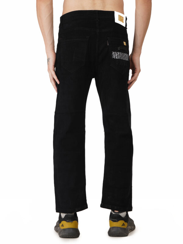 Straight Fit Black Peach Jeans - Image 5