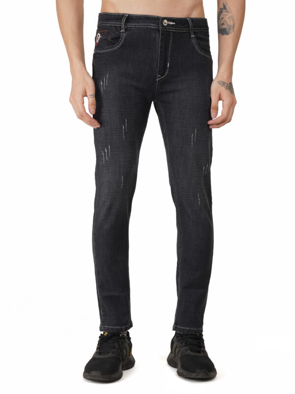 Regular Fit Grey Black Jeans
