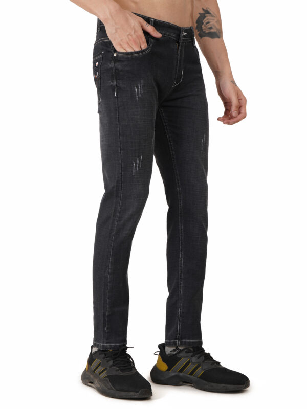 Regular Fit Grey Black Jeans - Image 3