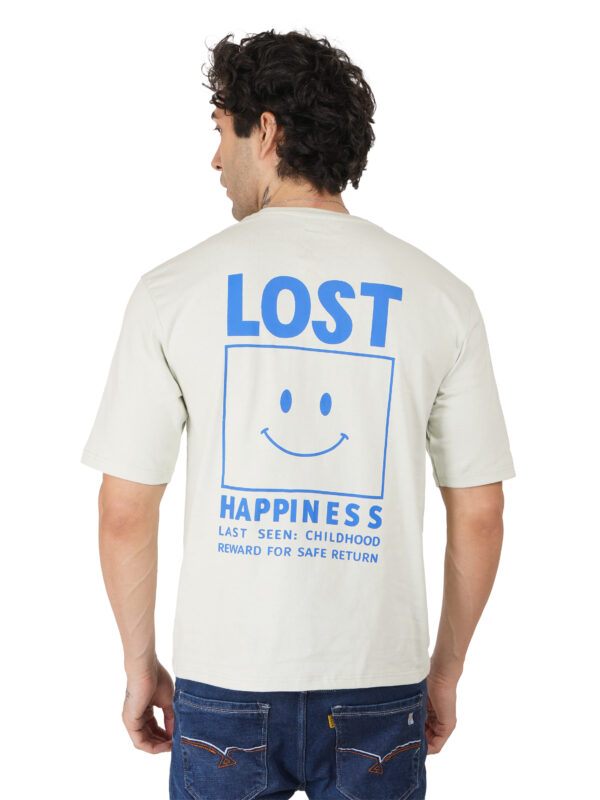 Round Neck Drop Shoulder Sea Green t-Shirt - Image 6