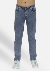 Regular Fit Stonewashed Dark Grey Jeans